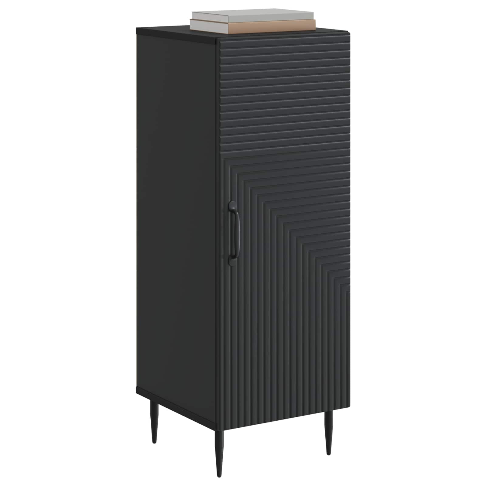 Aparador Negro 33 x 34,5 x 89,5 cm Madera de Ingeniería