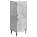 Aparador Gris Hormigón 33 x 34,5 x 89,5 cm Madera de Ingeniería