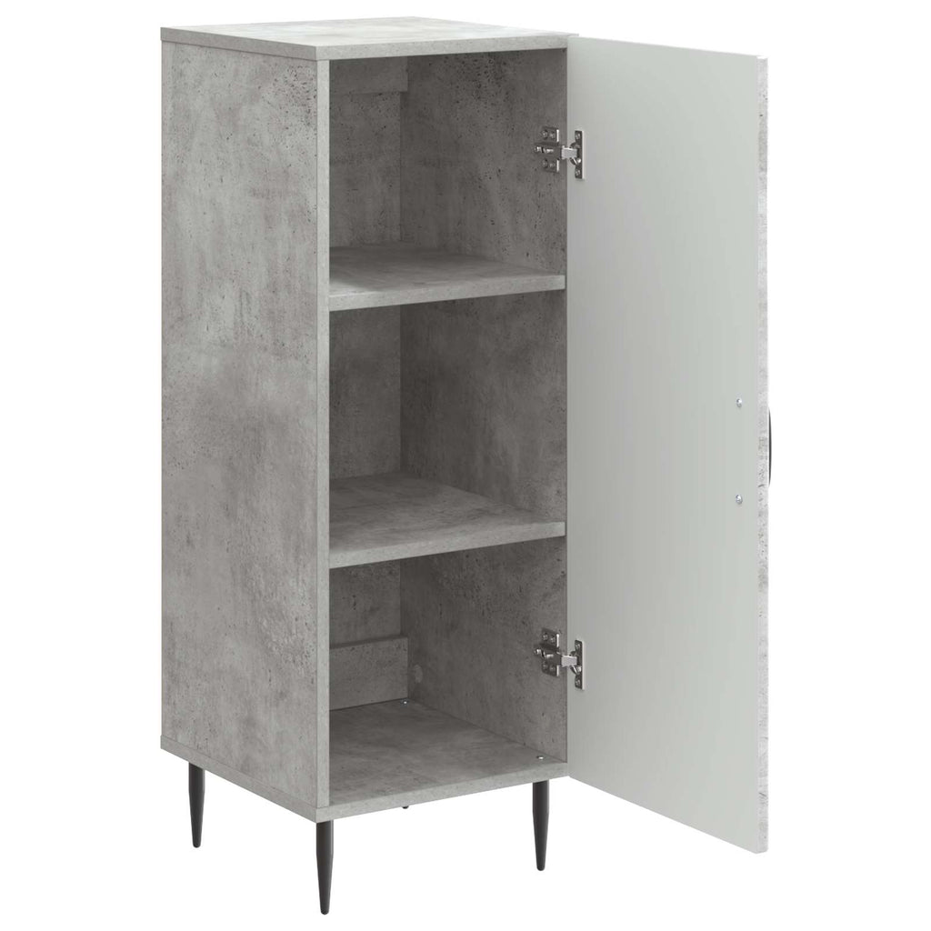 Aparador Gris Hormigón 33 x 34,5 x 89,5 cm Madera de Ingeniería