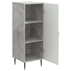Aparador Gris Hormigón 33 x 34,5 x 89,5 cm Madera de Ingeniería