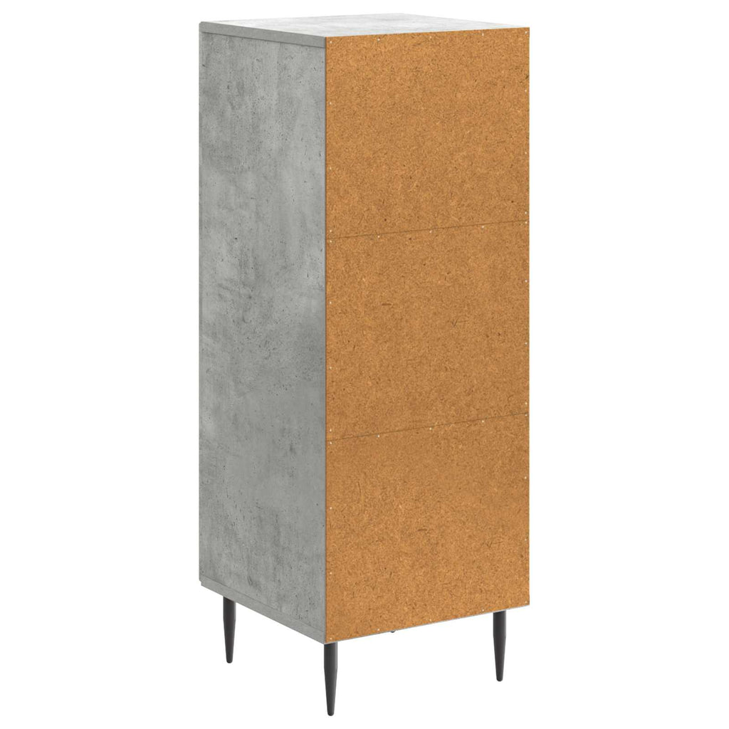 Aparador Gris Hormigón 33 x 34,5 x 89,5 cm Madera de Ingeniería