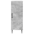 Aparador Gris Hormigón 33 x 34,5 x 89,5 cm Madera de Ingeniería