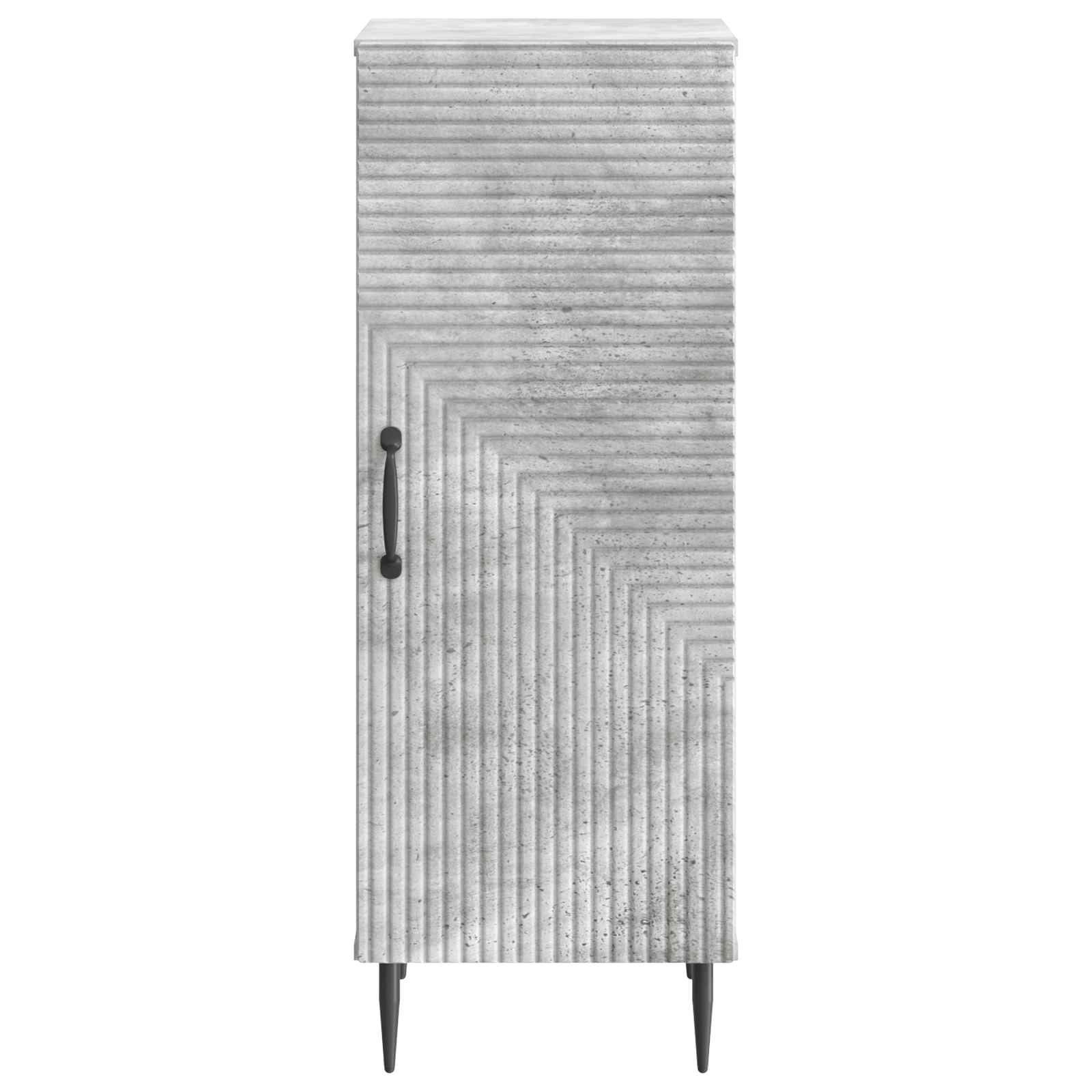 Aparador Gris Hormigón 33 x 34,5 x 89,5 cm Madera de Ingeniería