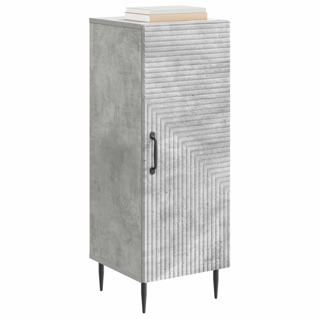 Aparador Gris Hormigón 33 x 34,5 x 89,5 cm Madera de Ingeniería