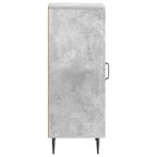 Aparador Gris Hormigón 33 x 34,5 x 89,5 cm Madera de Ingeniería