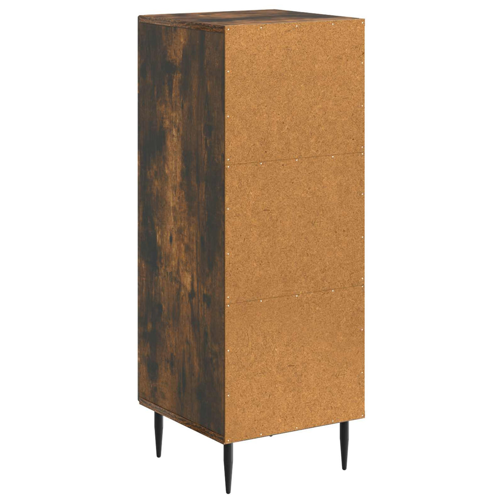 Aparador Roble Ahumado 33 x 34,5 x 89,5 cm Madera de Ingeniería