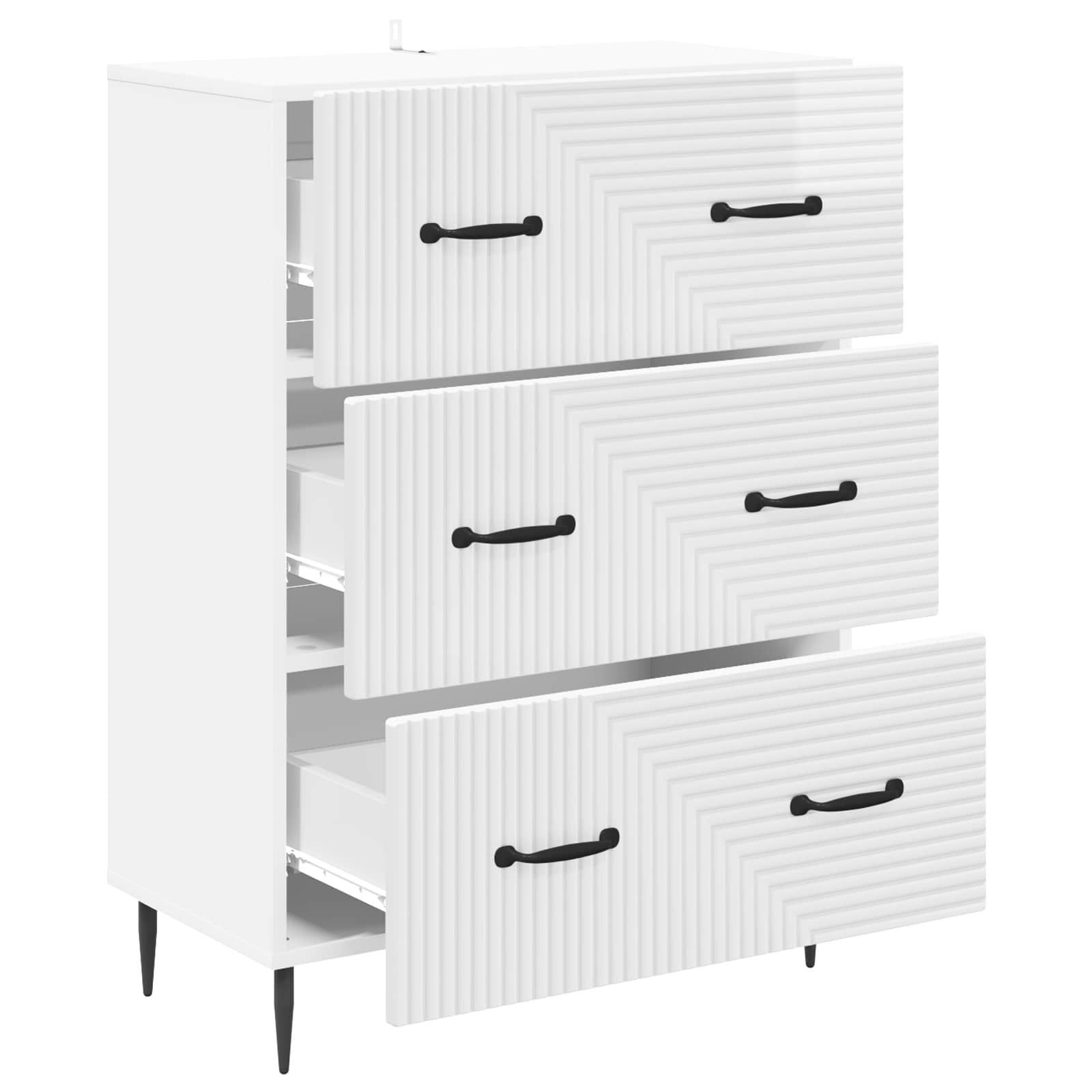 Cajonera Blanco Brillante 66 x 34,5 x 89,5 cm