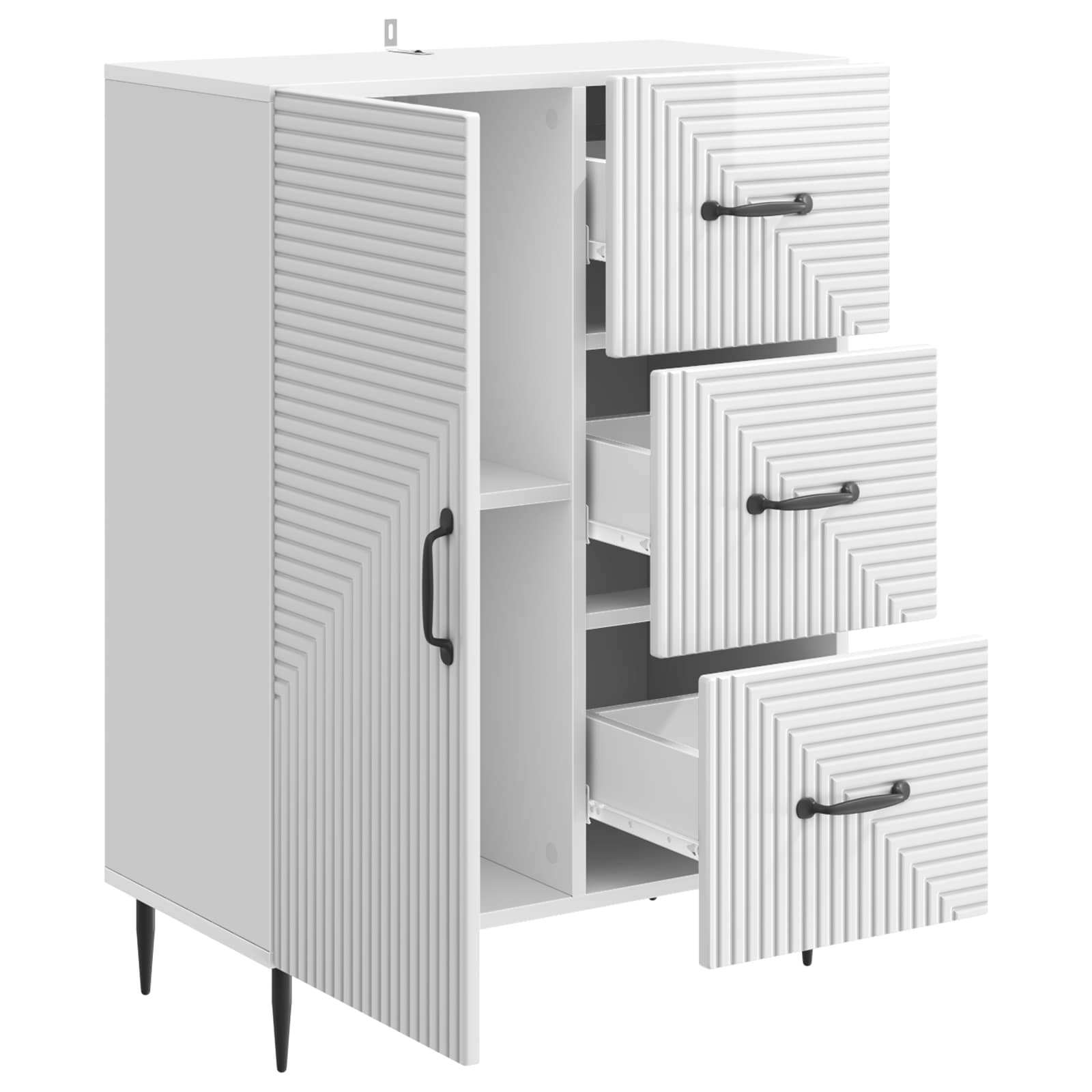 Aparador Brillante 66 x 34,5 x 89,5 cm Madera de Ingeniería