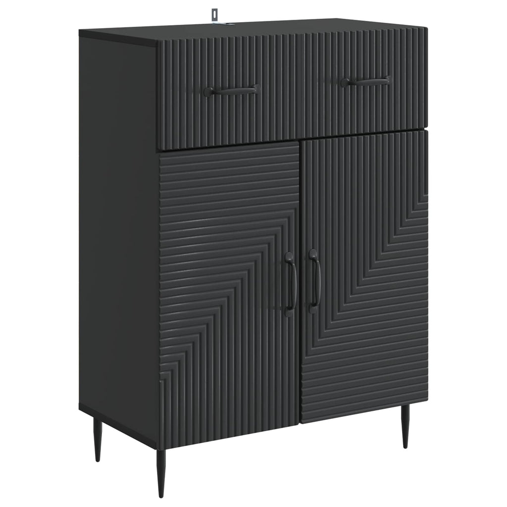 Aparador Negro 66 x 34,5 x 89,5 cm Madera de Ingeniería