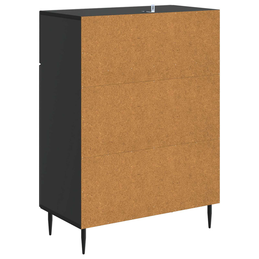 Aparador Negro 66 x 34,5 x 89,5 cm Madera de Ingeniería