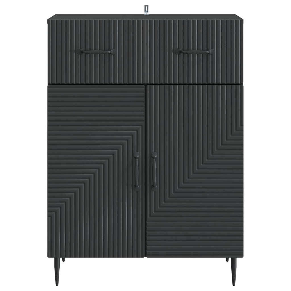 Aparador Negro 66 x 34,5 x 89,5 cm Madera de Ingeniería
