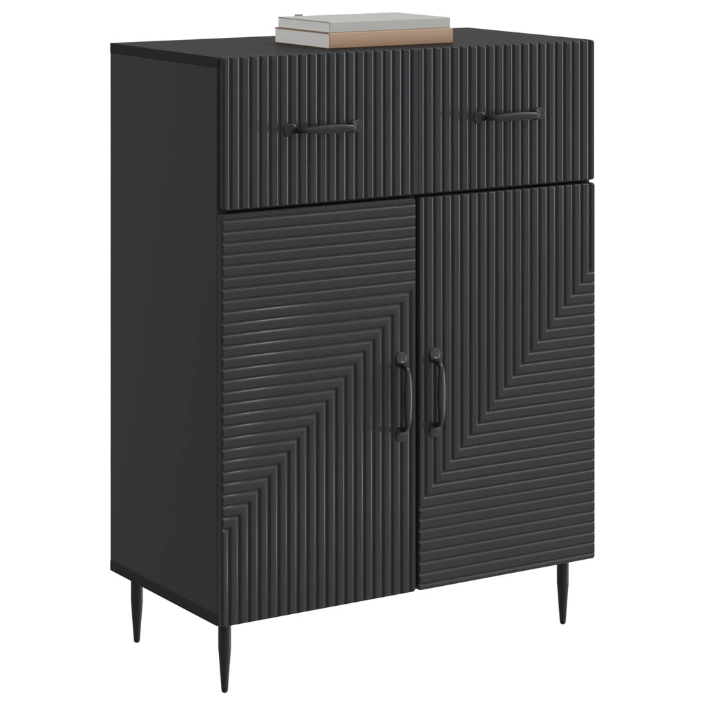 Aparador Negro 66 x 34,5 x 89,5 cm Madera de Ingeniería