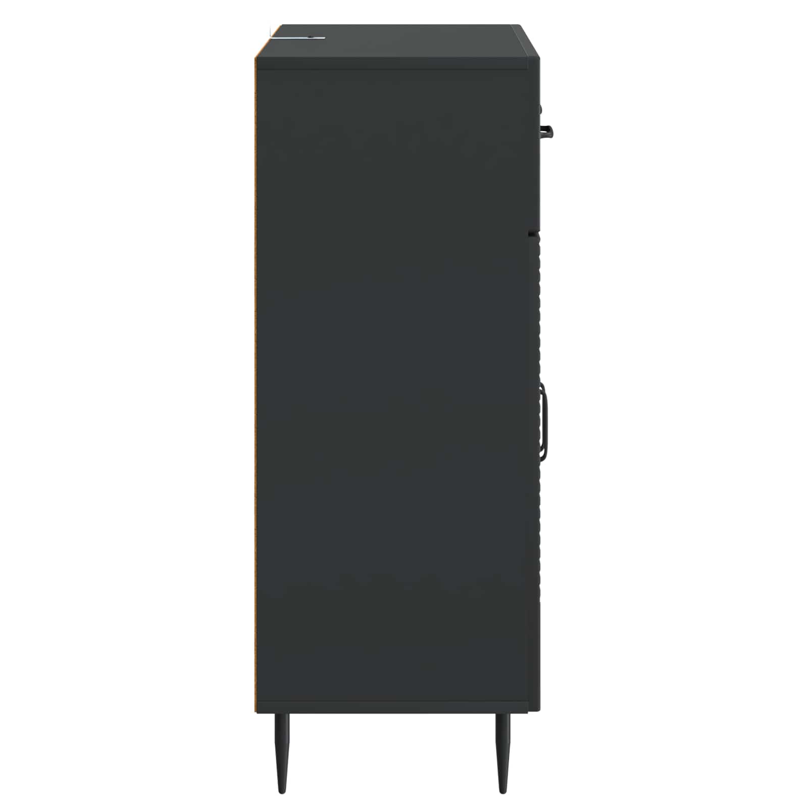 Aparador Negro 66 x 34,5 x 89,5 cm Madera de Ingeniería