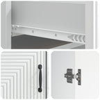 Aparador Brillante 66 x 34,5 x 89,5 cm Madera de Ingeniería