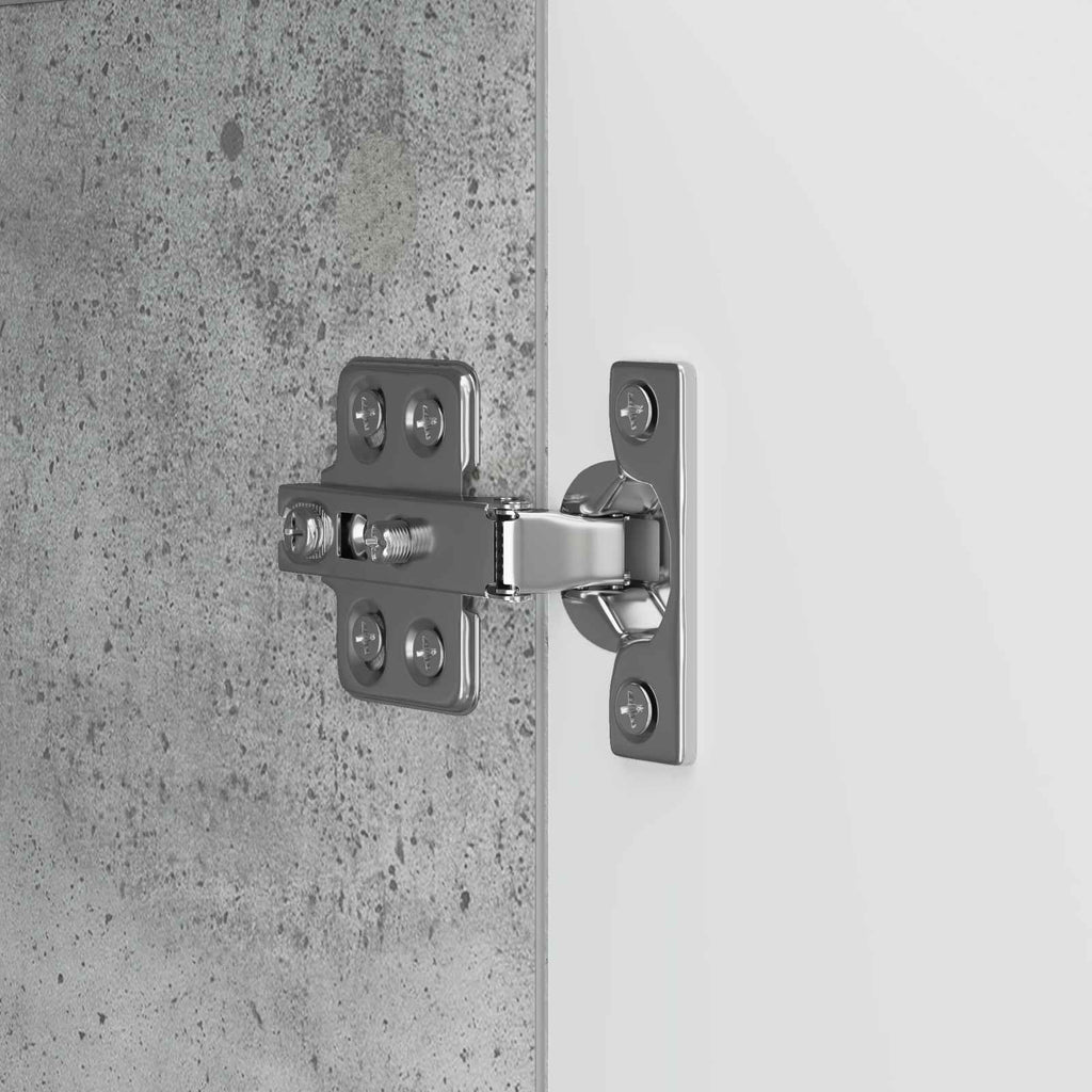 Aparador Gris Hormigón 89 x 34,5 x 80 cm Madera de Ingeniería