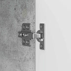 Aparador Gris Hormigón 89 x 34,5 x 80 cm Madera de Ingeniería