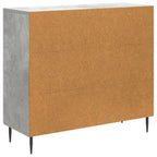Aparador Gris Hormigón 89 x 34,5 x 80 cm Madera de Ingeniería