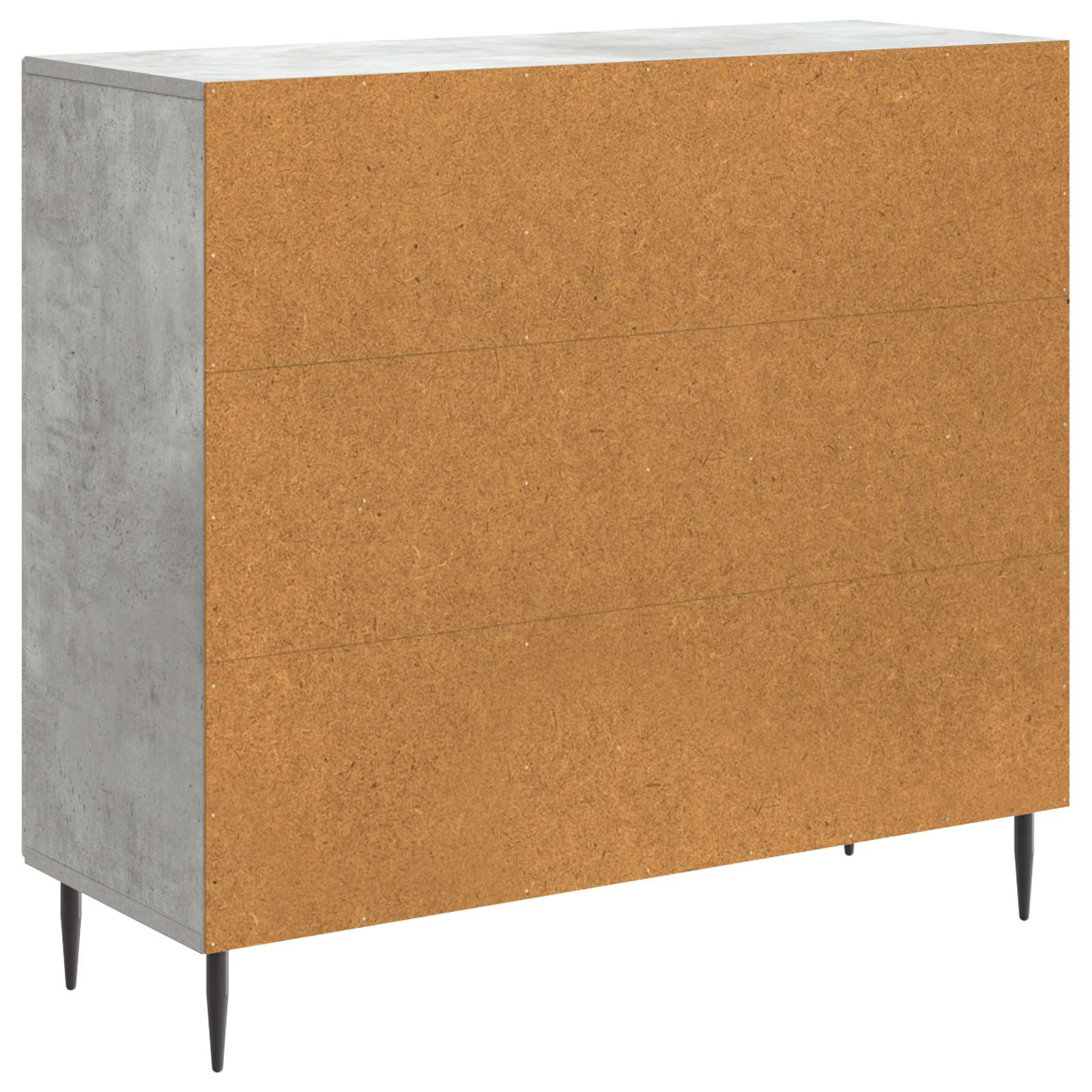 Aparador Gris Hormigón 89 x 34,5 x 80 cm Madera de Ingeniería