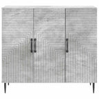 Aparador Gris Hormigón 89 x 34,5 x 80 cm Madera de Ingeniería