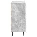 Aparador Gris Hormigón 89 x 34,5 x 80 cm Madera de Ingeniería