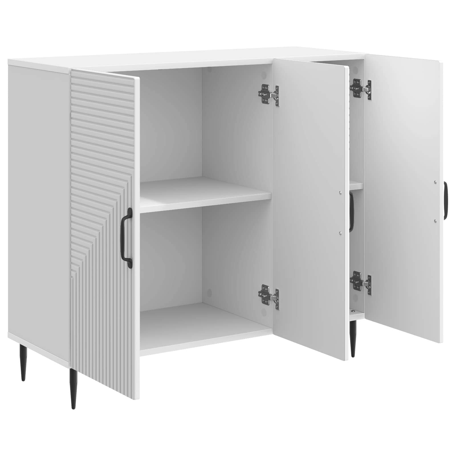 Aparador Brillante 89 x 34,5 x 80 cm Madera de Ingeniería
