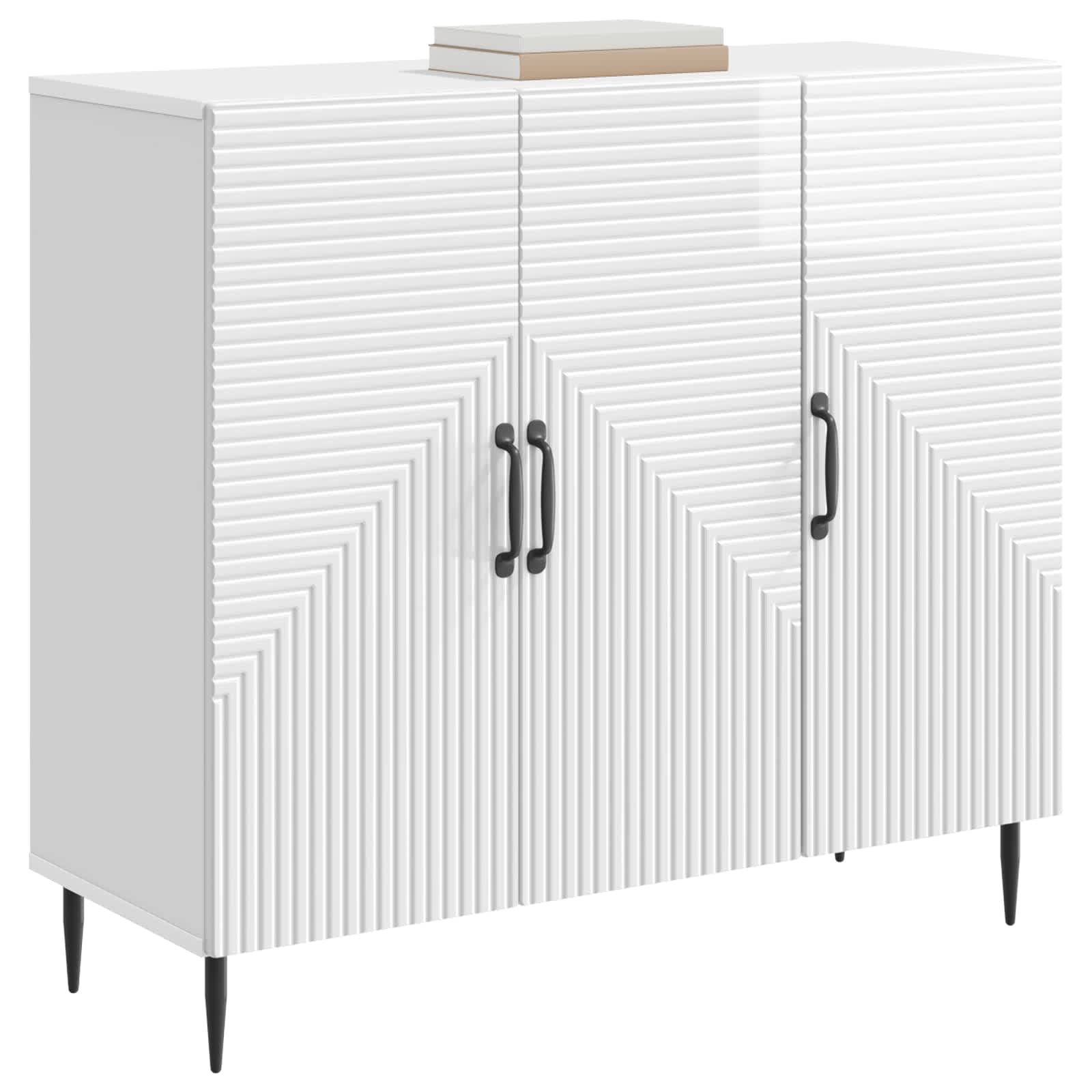 Aparador Brillante 89 x 34,5 x 80 cm Madera de Ingeniería
