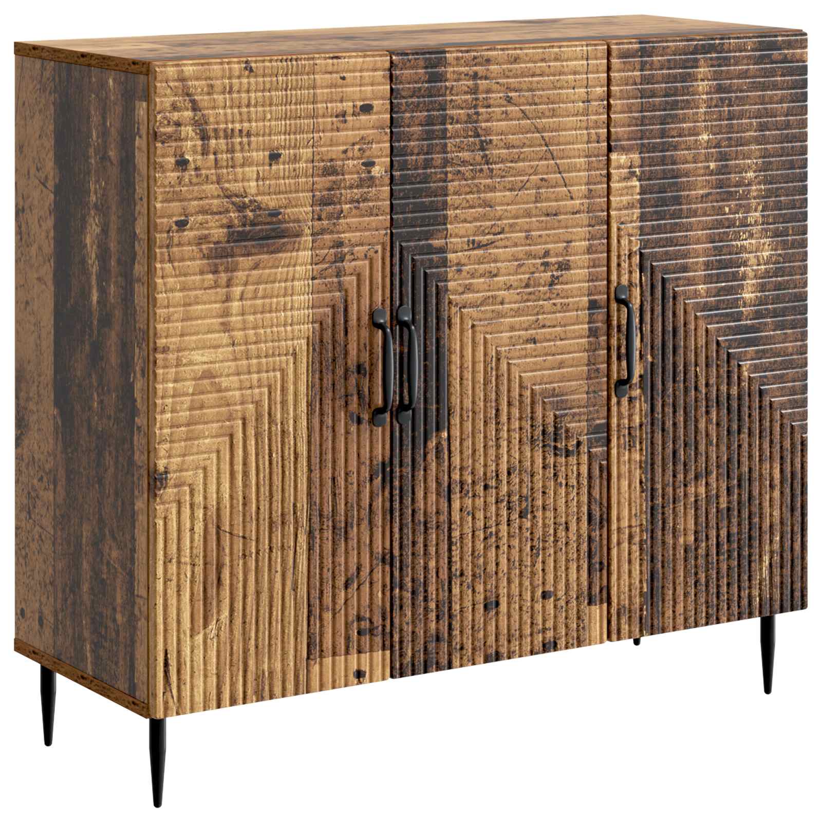 Sideboard Grey Concrete 89 x 34.5 x 80 cm Engineered Wood