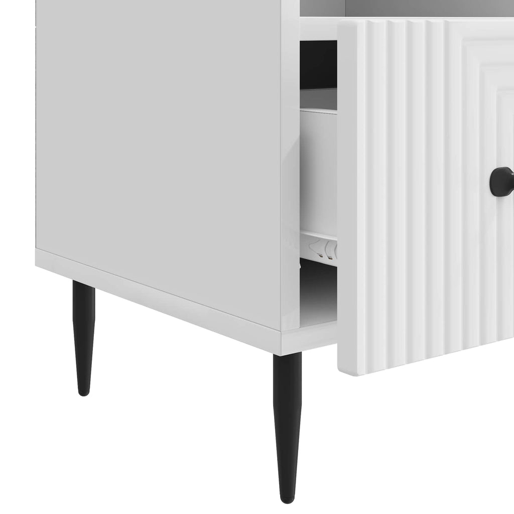 Mueble de TV Brillante 102 x 34,5 x 50 cm Madera de Ingeniería