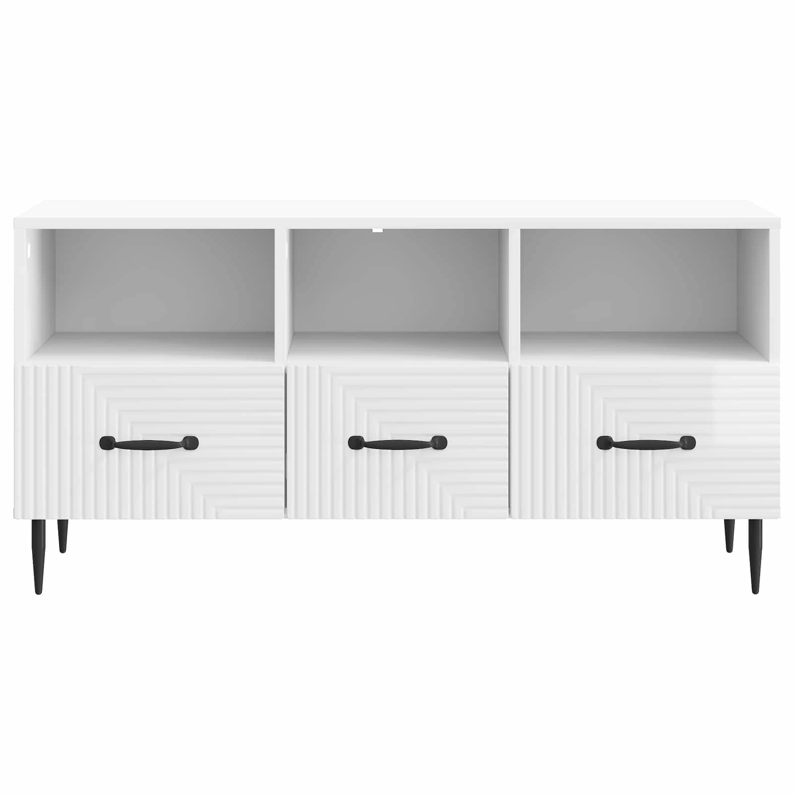 Mueble de TV Brillante 102 x 34,5 x 50 cm Madera de Ingeniería