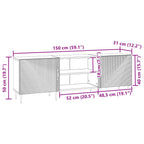 Mueble de TV 150 x 31 x 50 cm Madera de Ingeniería