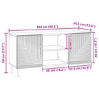 Mueble de TV Brillante 102 x 34,5 x 50 cm Madera de Ingeniería