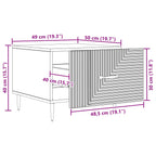 Mesa de Café Gris Hormigón 49 x 50 x 40 cm Madera de Ingeniería
