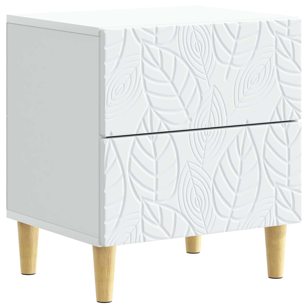 Mesita de Noche 2 pcs Blanco 43 x 34,5 x 48 cm