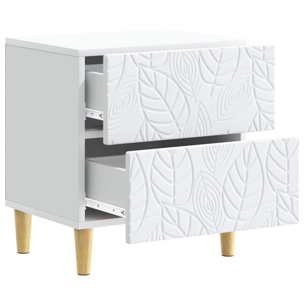Mesita de Noche 2 pcs Blanco 43 x 34,5 x 48 cm