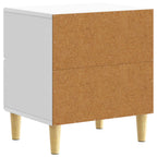 Mesita de Noche 2 pcs Blanco 43 x 34,5 x 48 cm