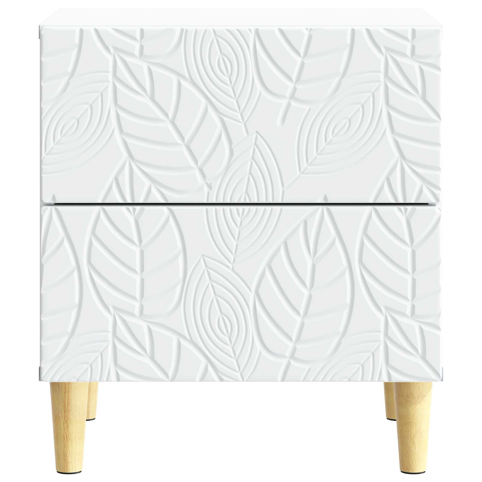 Mesita de Noche 2 pcs Blanco 43 x 34,5 x 48 cm