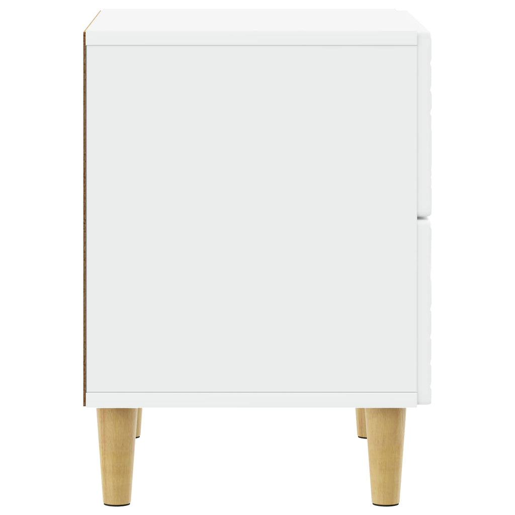 Mesita de Noche 2 pcs Blanco 43 x 34,5 x 48 cm