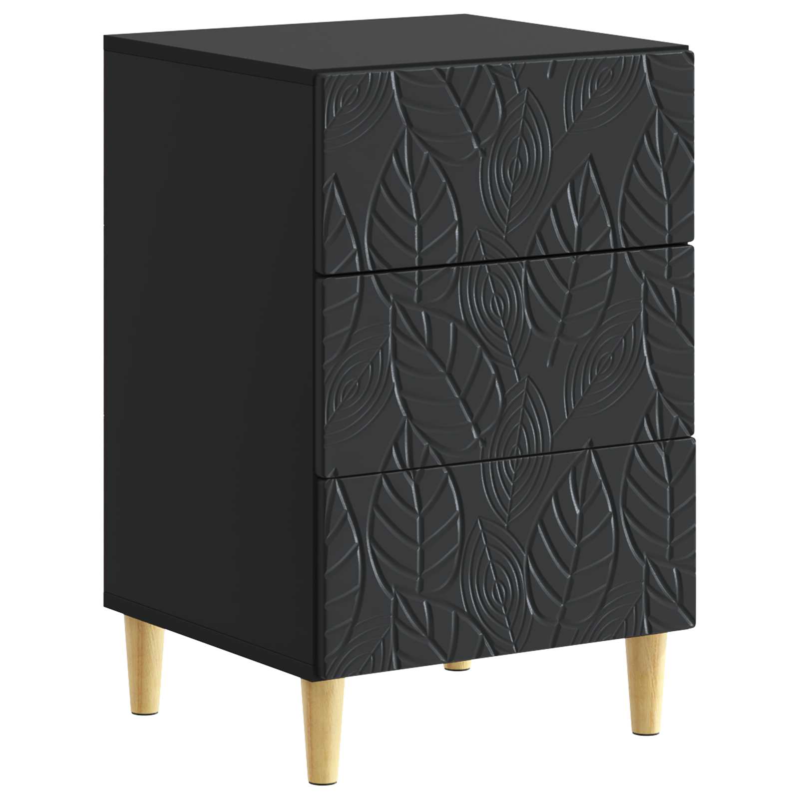 High Gloss White Nightstand 43 x 39.5 x 66.5 cm