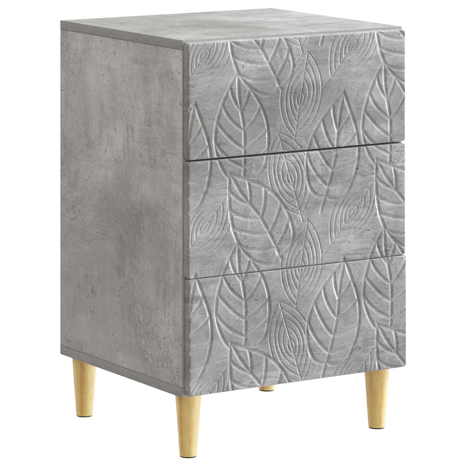 High Gloss White Nightstand 43 x 39.5 x 66.5 cm