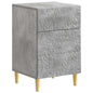 Mesa de Cabeceira Branco Brilhante 43 x 39,5 x 66,5 cm