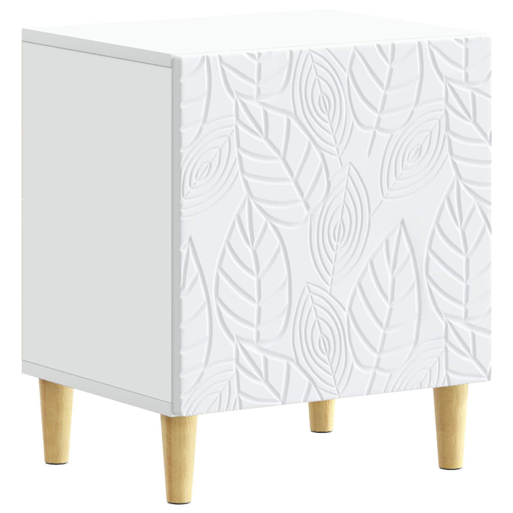 Mesita de Noche 2 pcs Blanco 43 x 34,5 x 50 cm