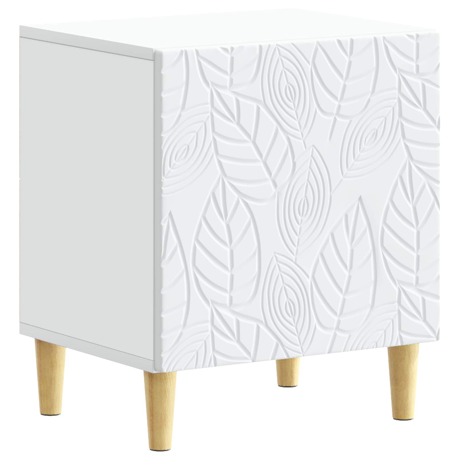 Mesita de Noche 2 pcs Blanco 43 x 34,5 x 50 cm