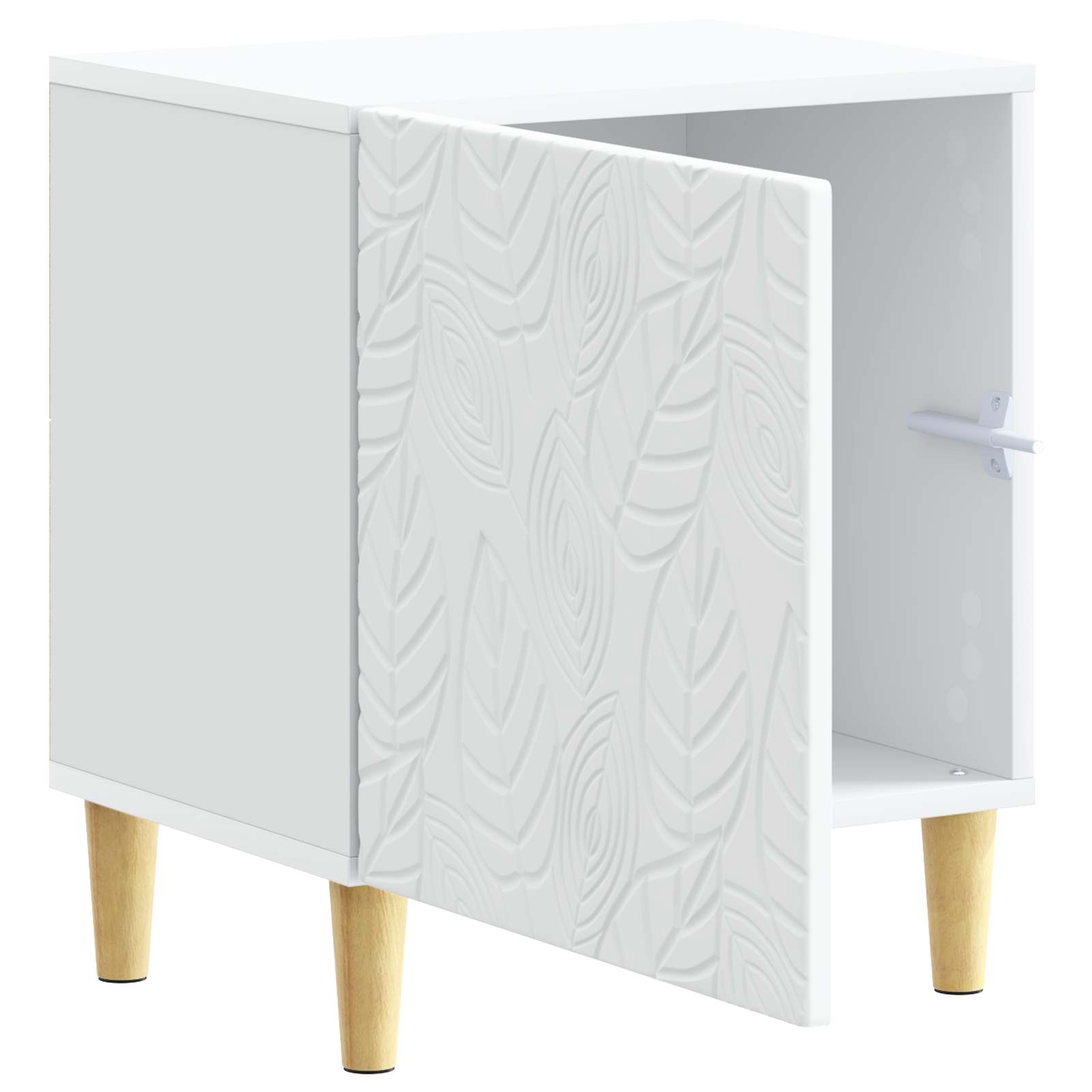 Mesita de Noche 2 pcs Blanco 43 x 34,5 x 50 cm