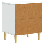 Mesita de Noche 2 pcs Blanco 43 x 34,5 x 50 cm