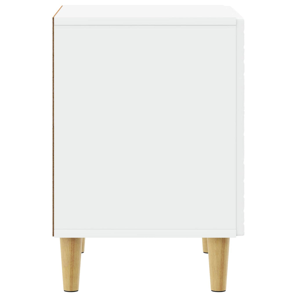 Mesita de Noche 2 pcs Blanco 43 x 34,5 x 50 cm