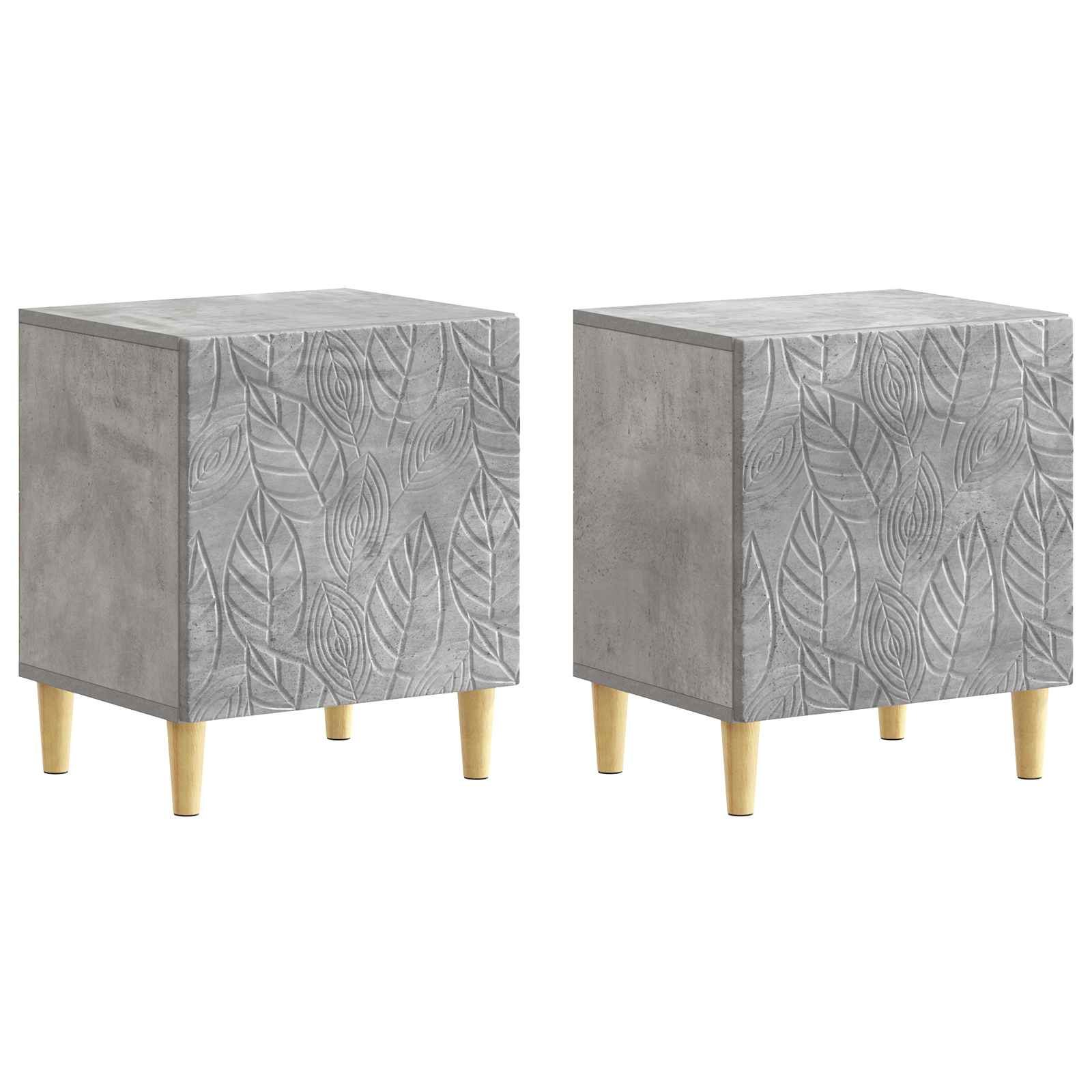 Mesita de Noche 2 pcs 4 colores 43 x 34,5 x 50 cm