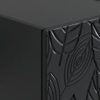 Aparador Negro 33 x 34,5 x 90 cm Madera de ingeniería