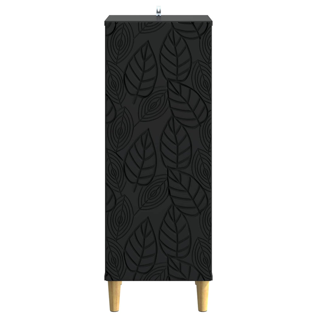 Aparador Negro 33 x 34,5 x 90 cm Madera de ingeniería