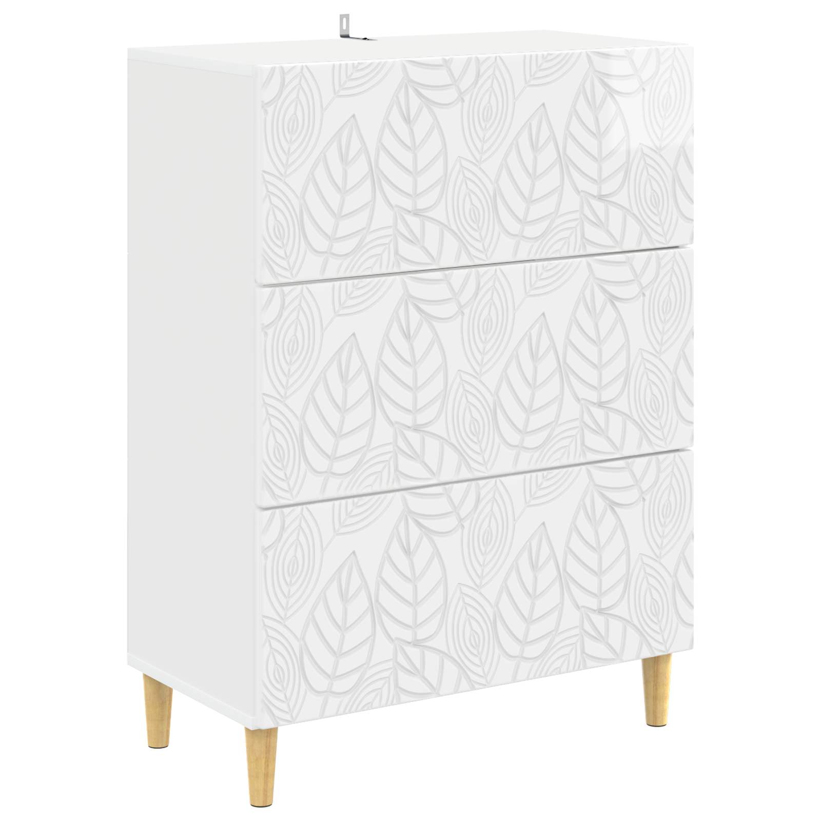 Cajonera Blanco Brillante 66 x 34,5 x 90 cm