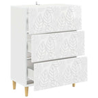 Cajonera Blanco Brillante 66 x 34,5 x 90 cm